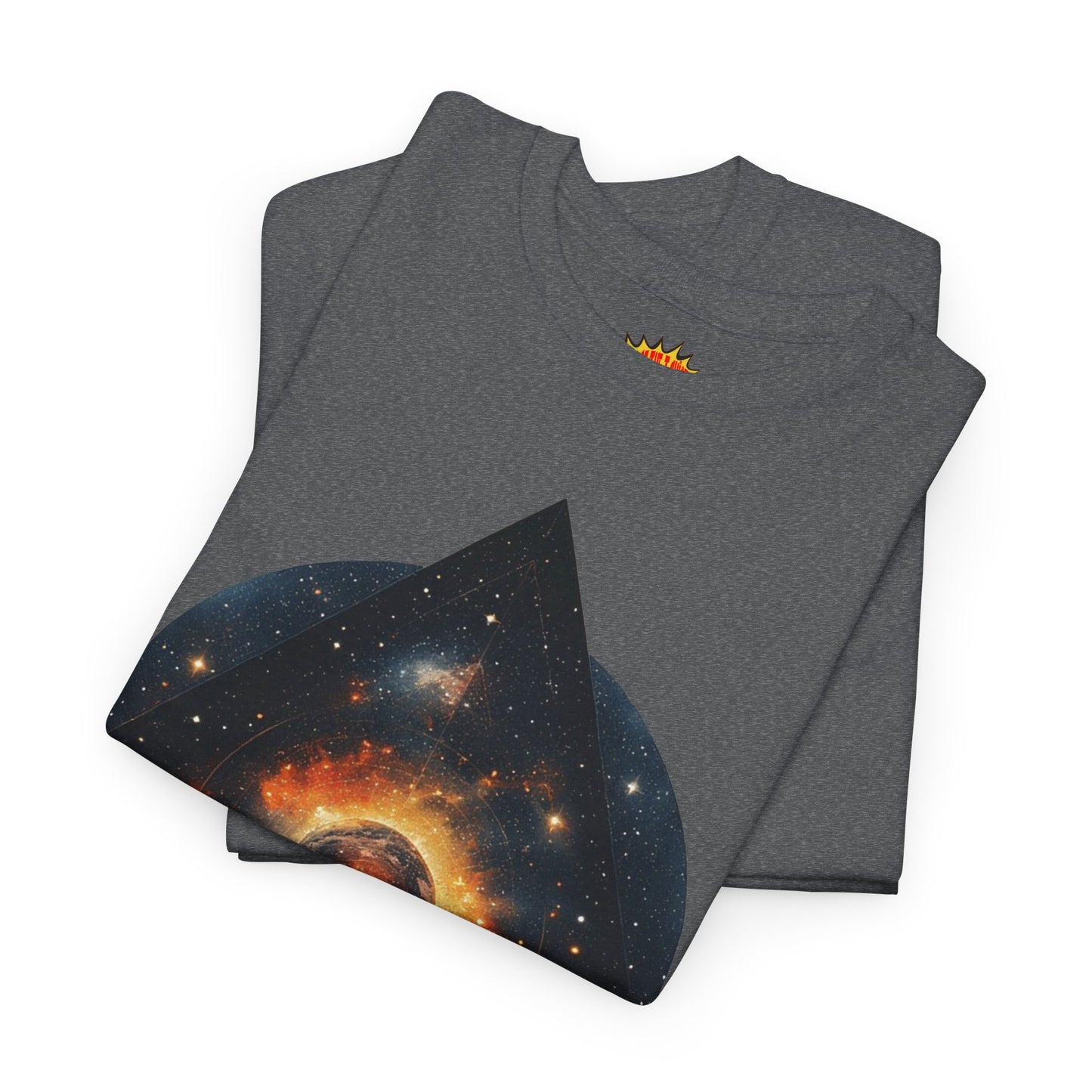 Rounded Diamond Shape Nebula Graphic Space Art Tee Shirt *Multiple Colors*
