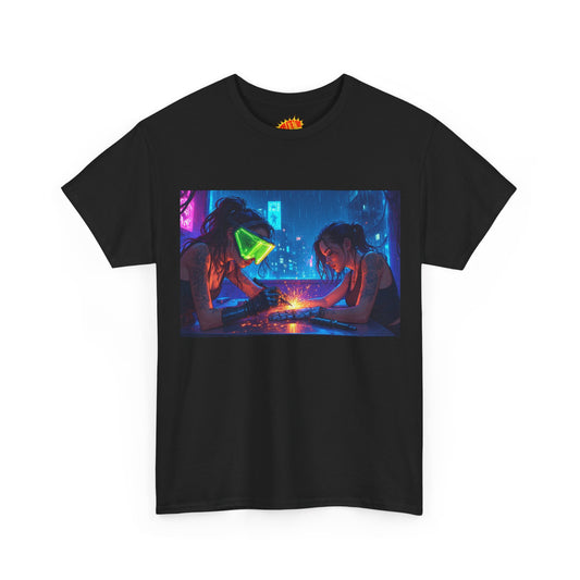 Robot Hand Manicure Shop Cyberpunk T-Shirt *Multiple Colors*