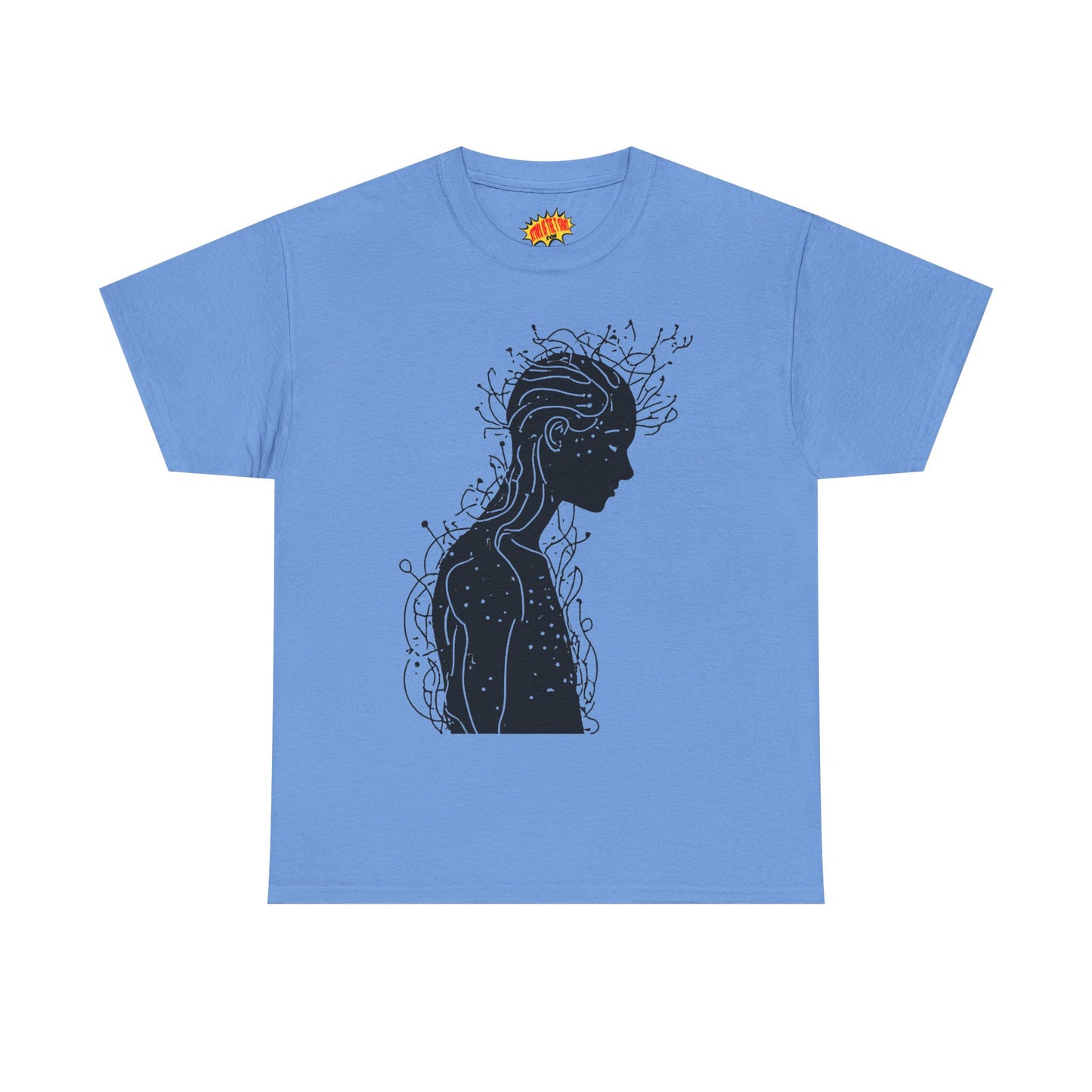 Human Silhouette Line Drawing Graphic Art Tee Shirt *Multiple Colors*