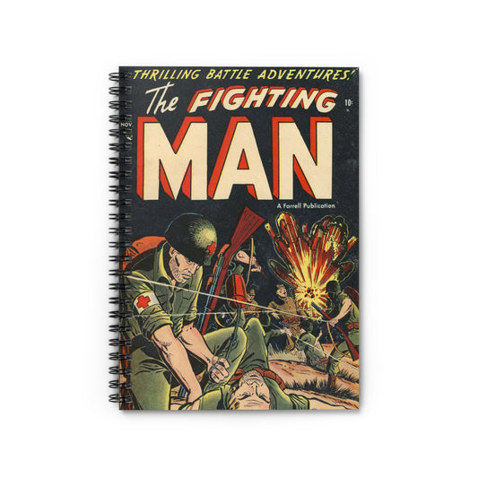 The Fighting Man November Comic Book Cover Notebook