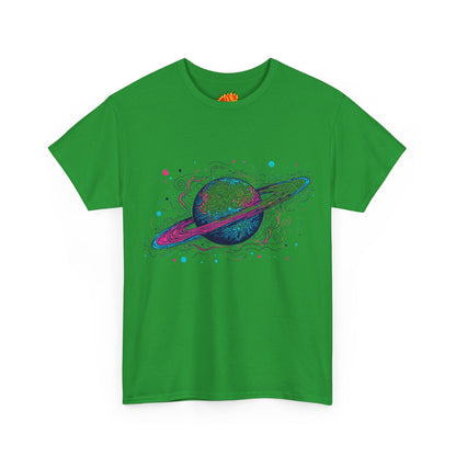 Ringed Planet Space Art Graphic Tee Shirt
