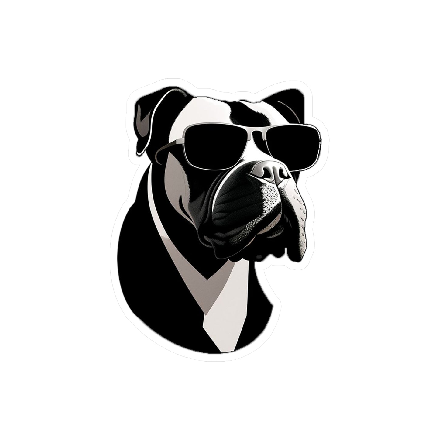 Dog with Sunglasses Durable Vinyl Decal Sticker