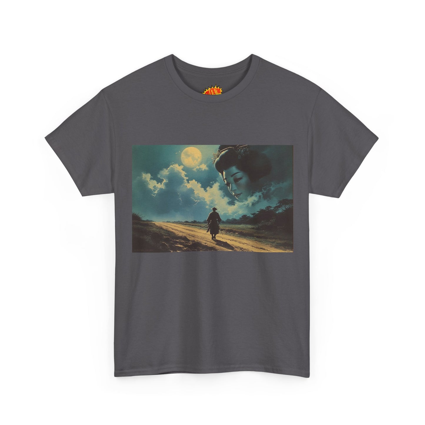 Samurai w/Night Sky Geisha Woman T-Shirt *Multiple Colors*