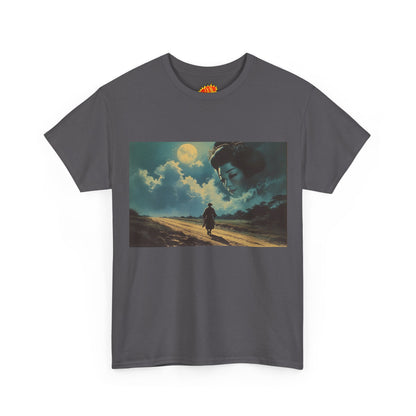Samurai w/Night Sky Geisha Woman T-Shirt
