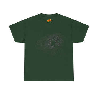 Line Drawing Portrait Graphic Musical Art Tee Shirt
