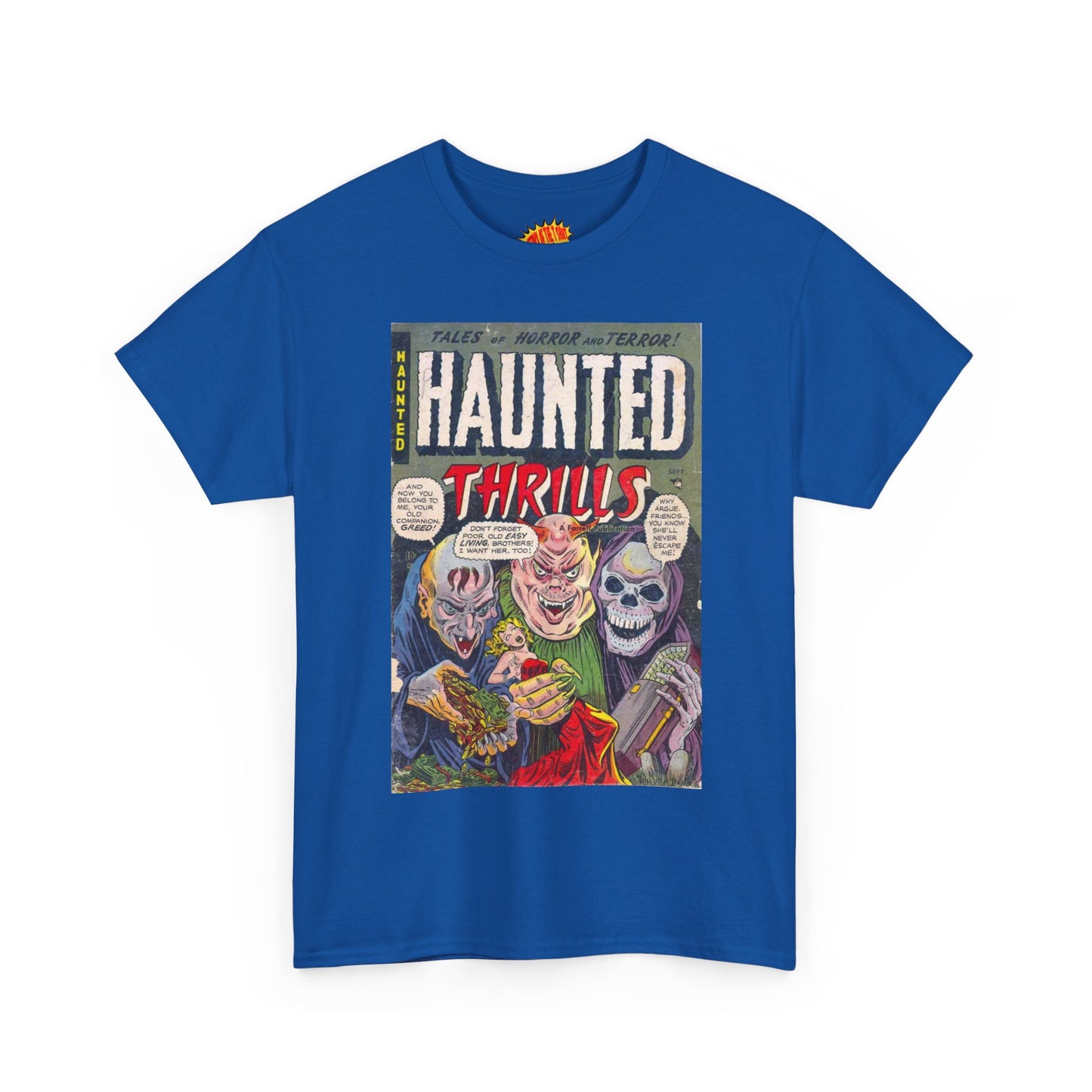 Haunted Thrills September Comic Tee Shirt *Multiple Colors*