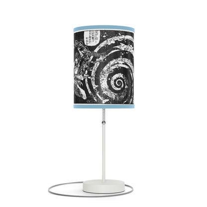 Destruction by Hokusai Japanese Woodcut Lamp