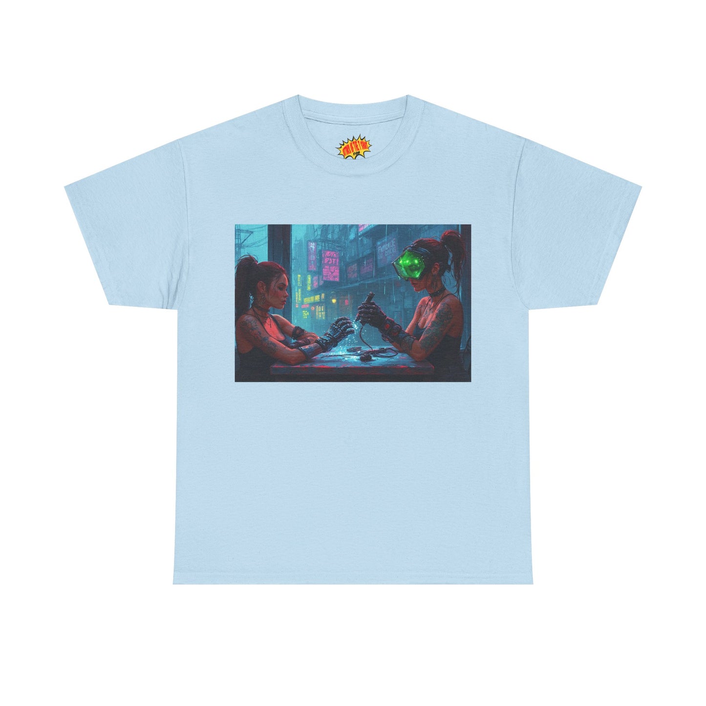 Cyberpunk Nail Salon Scene T-Shirt *Multiple Colors*