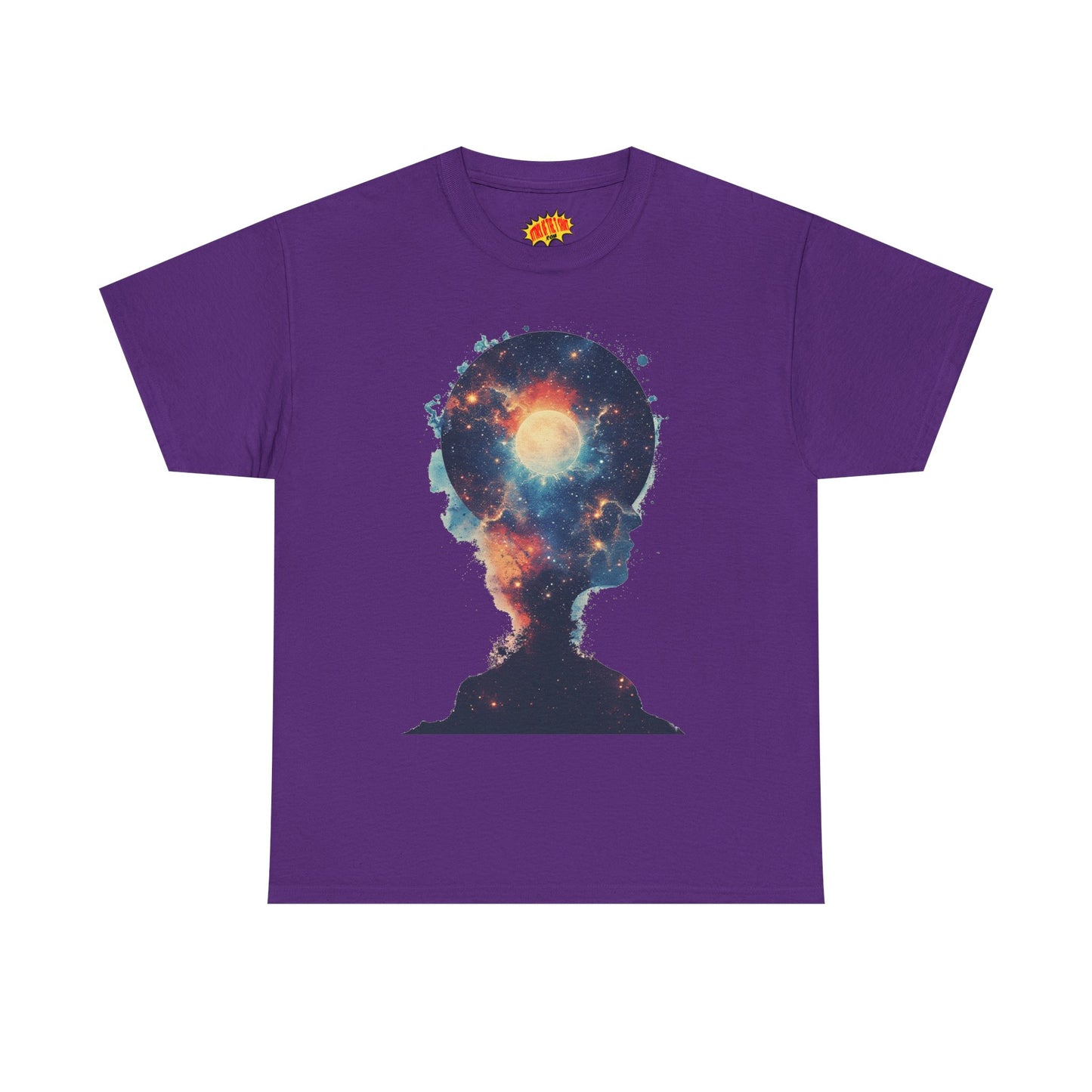 Abstract Galaxy Nebula Art w/Face Graphic Tee Shirt *Multiple Colors*