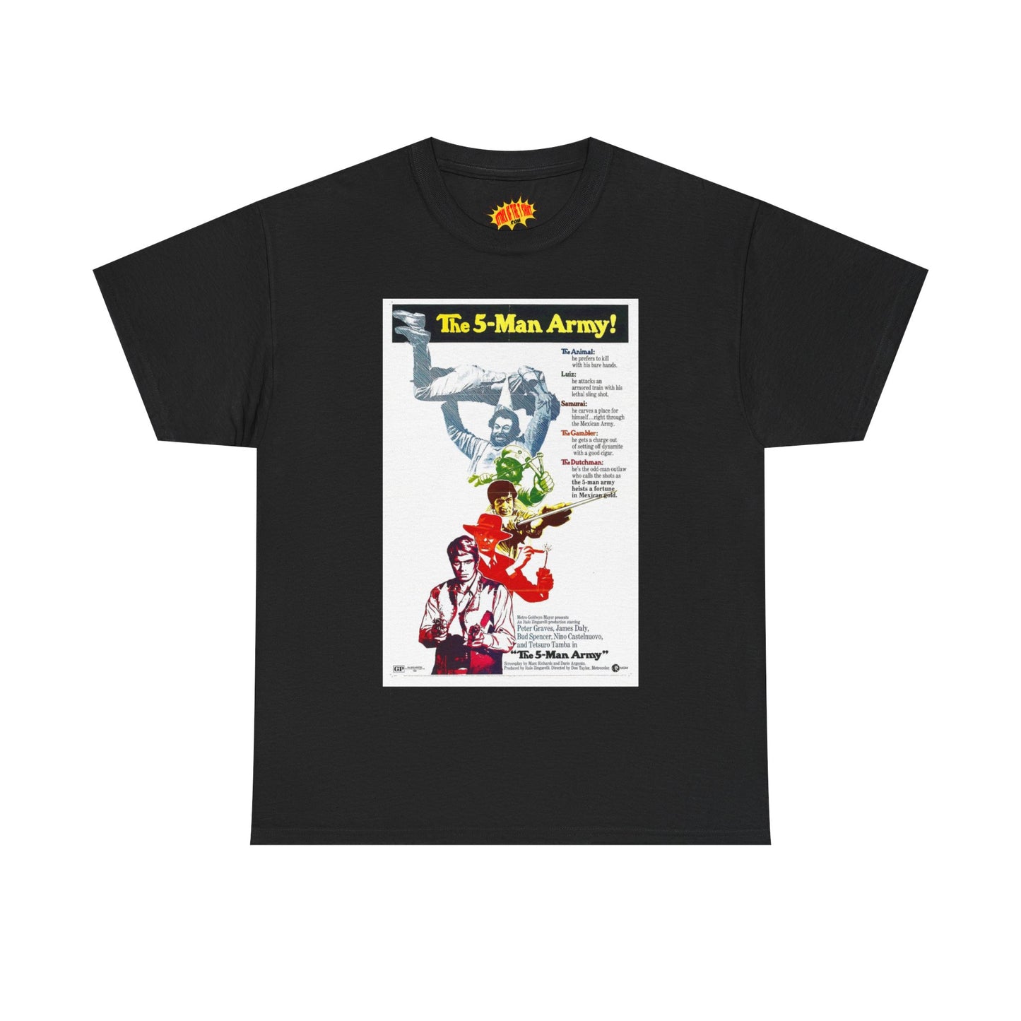 The 5 Man Army Movie Poster T-Shirt *Multiple Colors*