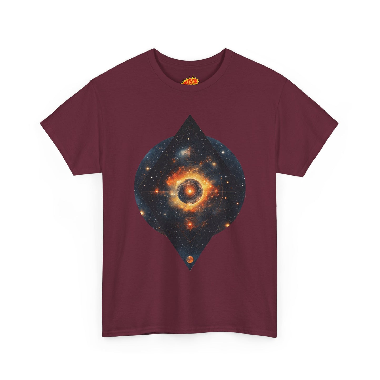 Rounded Diamond Shape Nebula Graphic Space Art Tee Shirt *Multiple Colors*