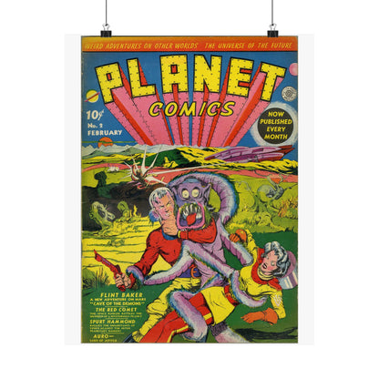 Planet Comics #2 Matte Vertical Posters