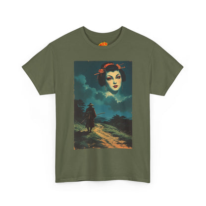 Walking Samurai w/Cloud Woman T-Shirt