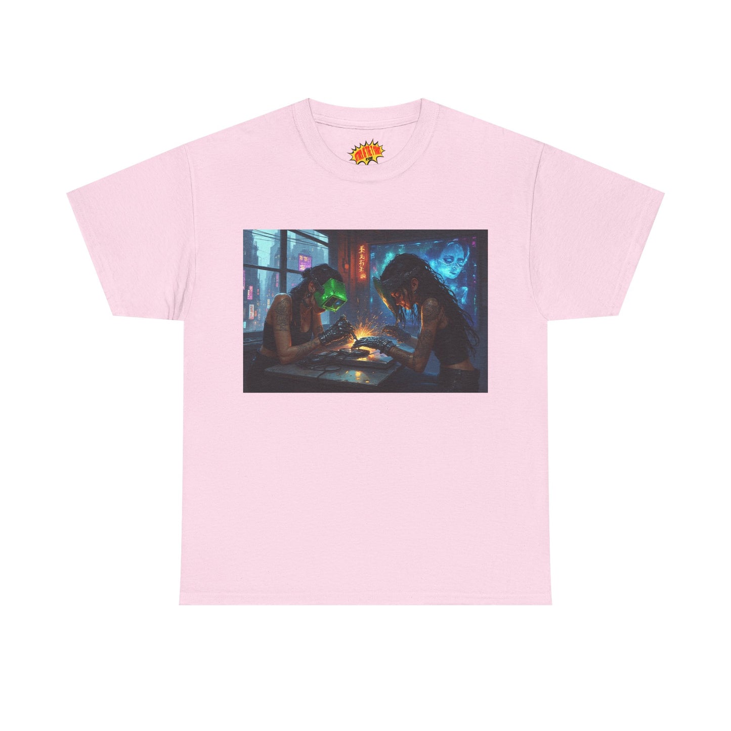 Cyberpunk Robot Nail Salon T-Shirt *Multiple Colors*