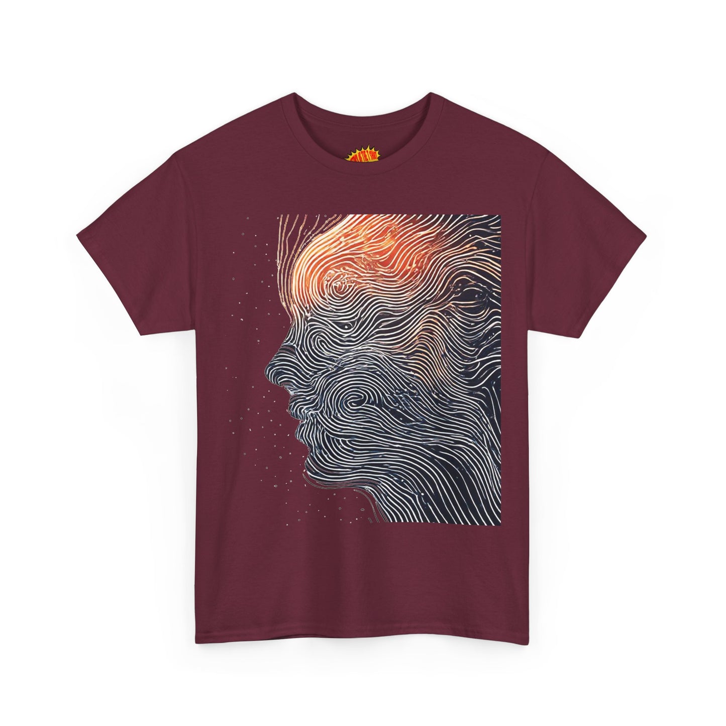 Line Drawing Face Graphic Art Tee Shirt *Multiple Colors*