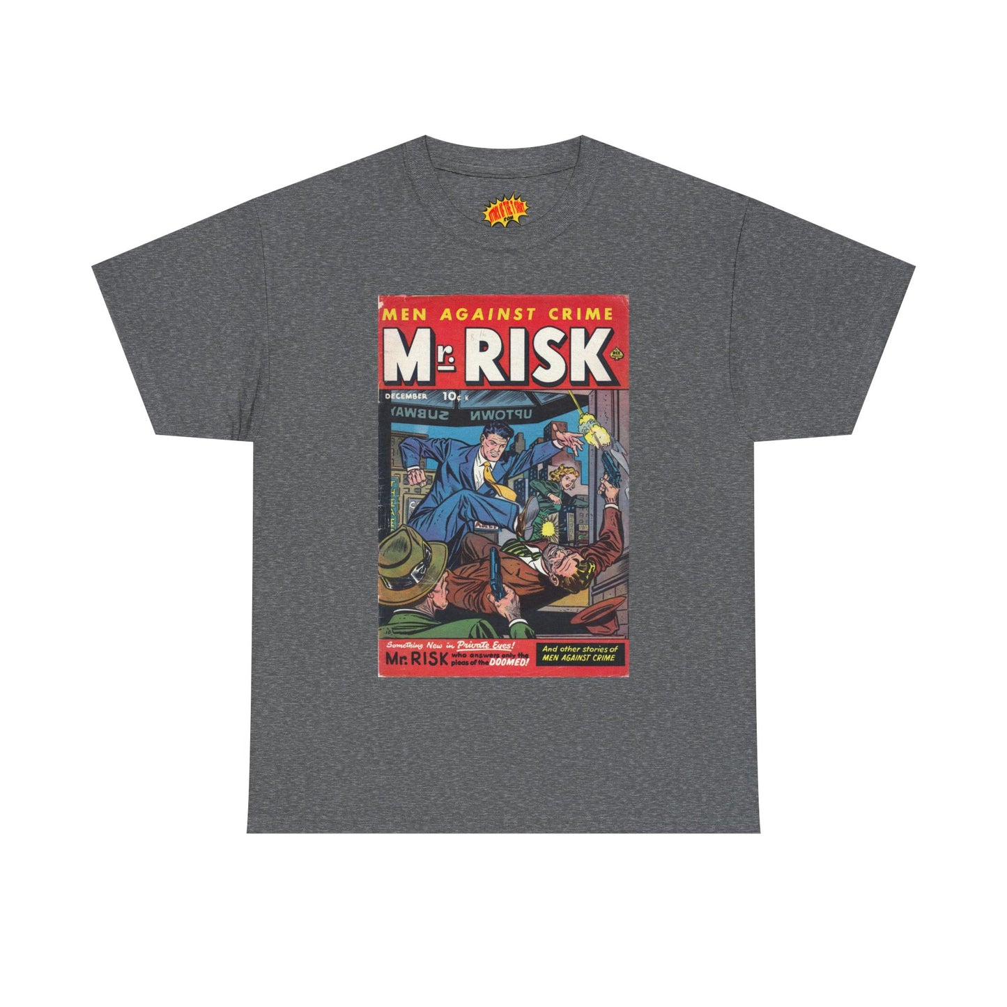 Mr. Risk December Comic Tee Shirt *Multiple Colors*