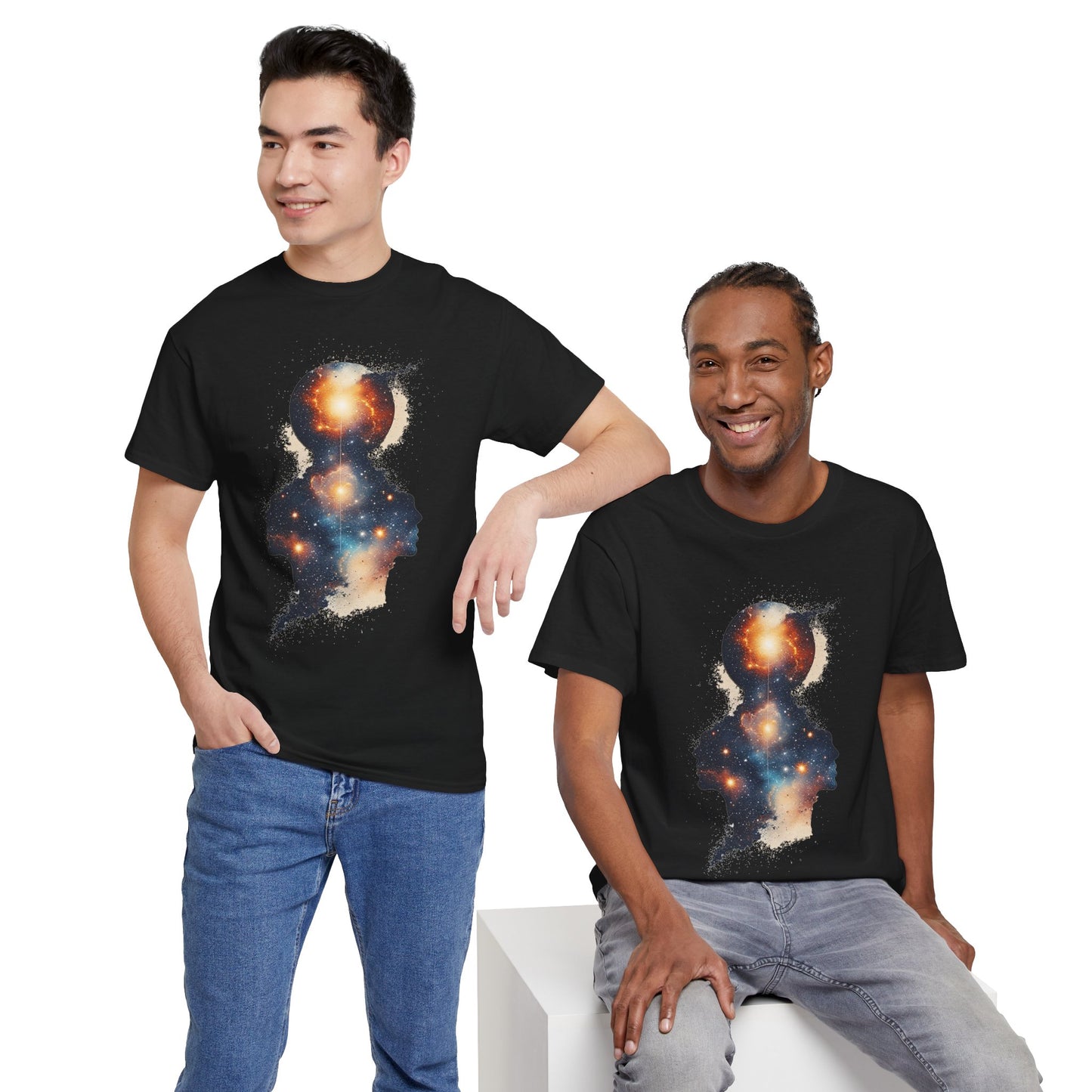 Multiple Galaxy Nebula Art Graphic Tee Shirt *Multiple Colors*