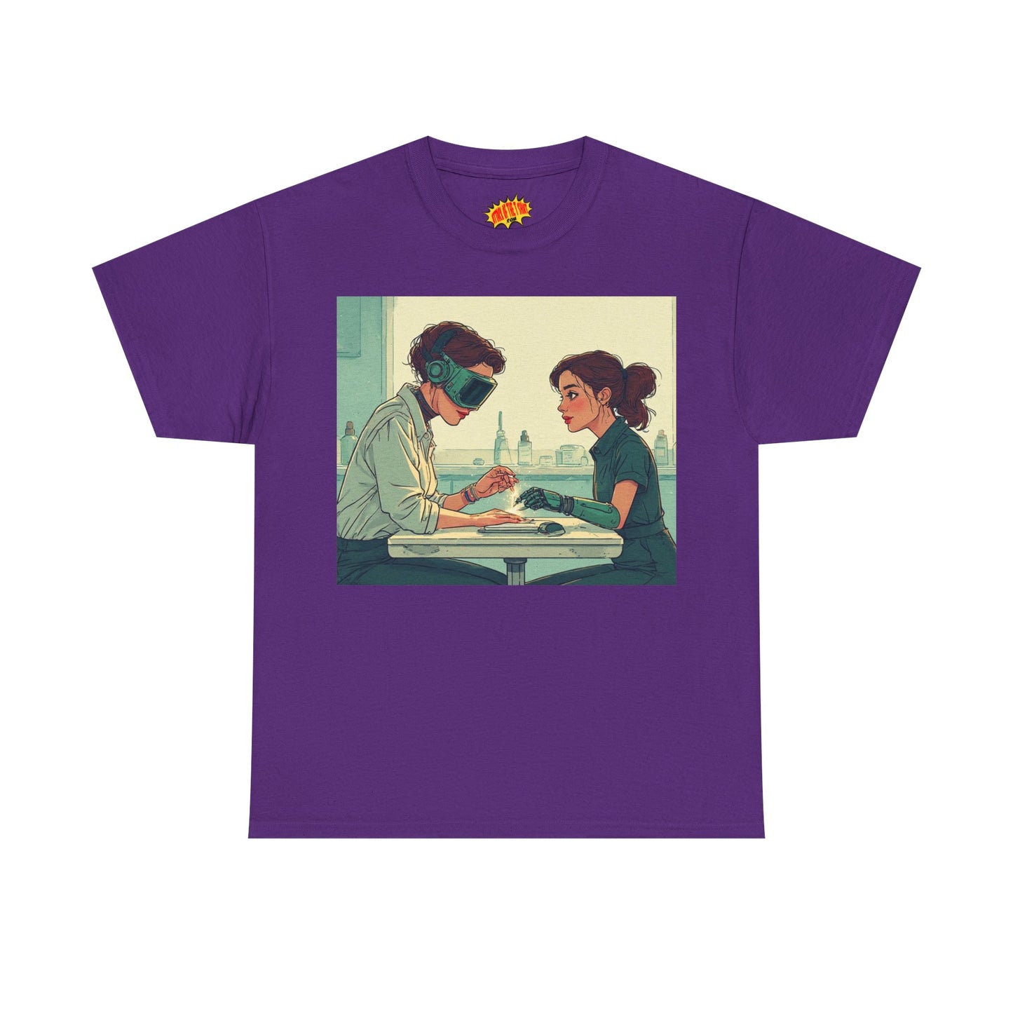 Pastel Robot Hands Manicure Scene T-Shirt *Multiple Colors*