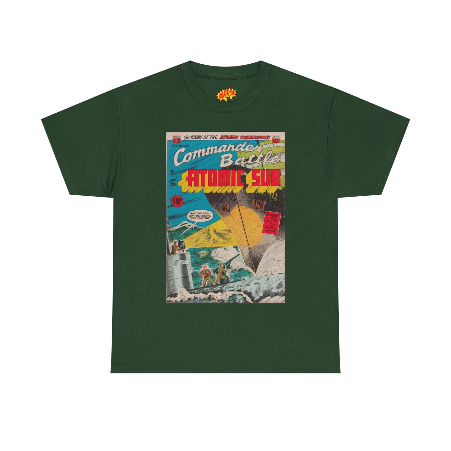 Commander Battle Atomic Sub No. 4 Comic Tee Shirt *Multiple Colors*