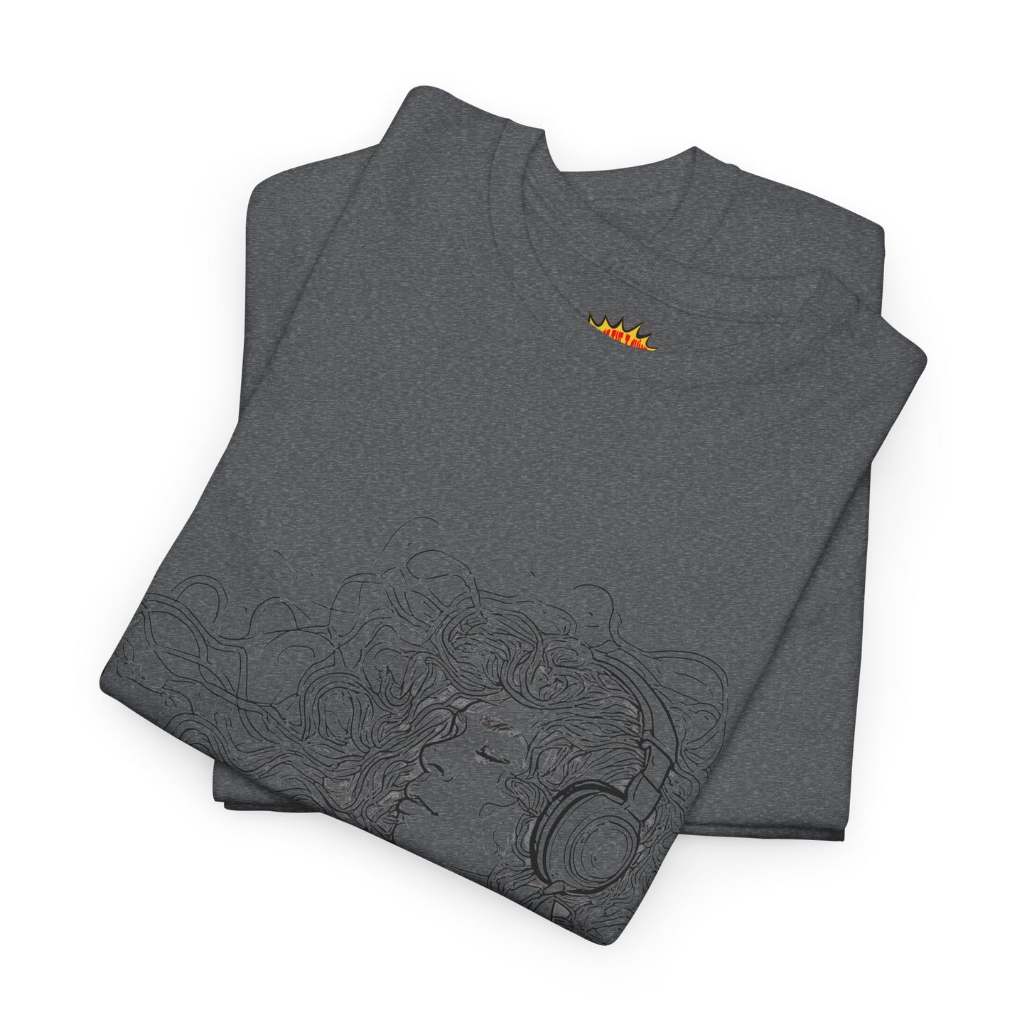 Line Drawing Portrait Graphic Musical Art Tee Shirt *Multiple Colors*