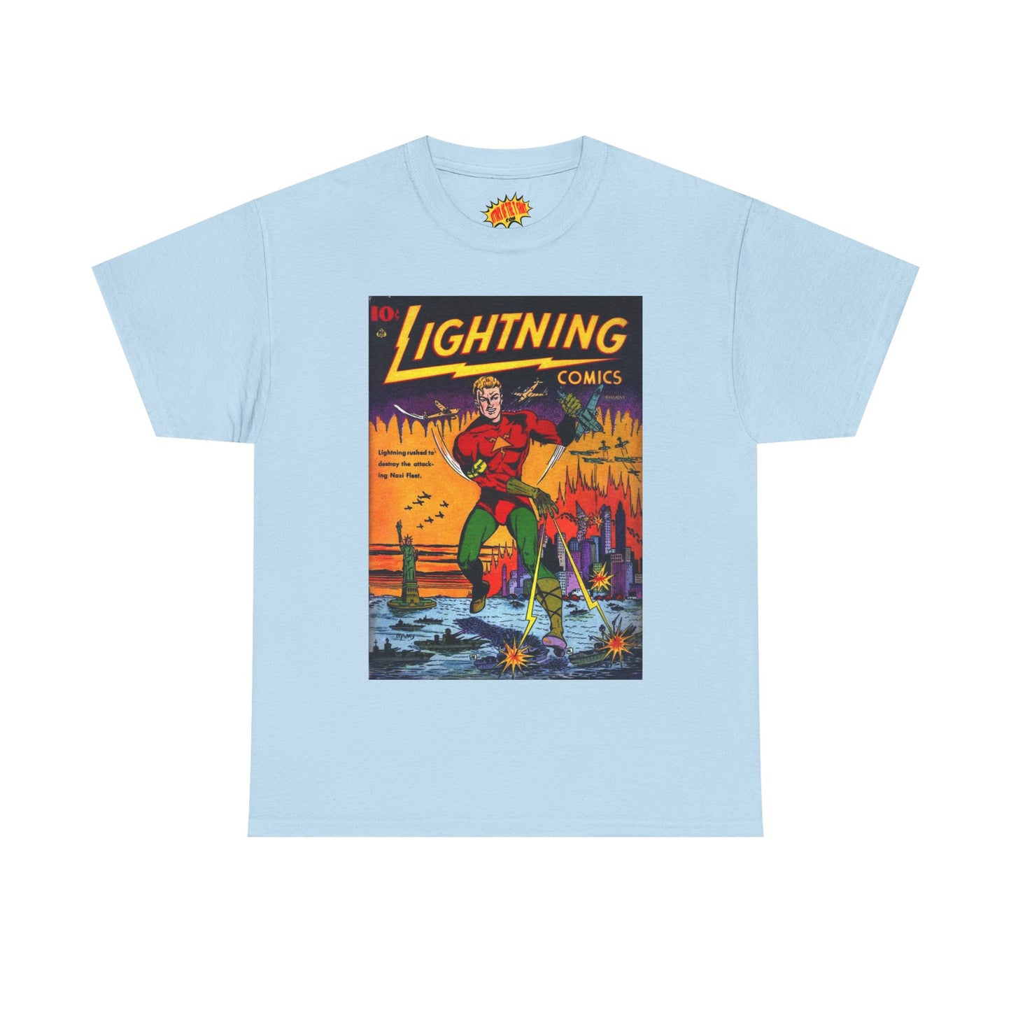 Lightning Comics August Comic Tee Shirt *Multiple Colors*