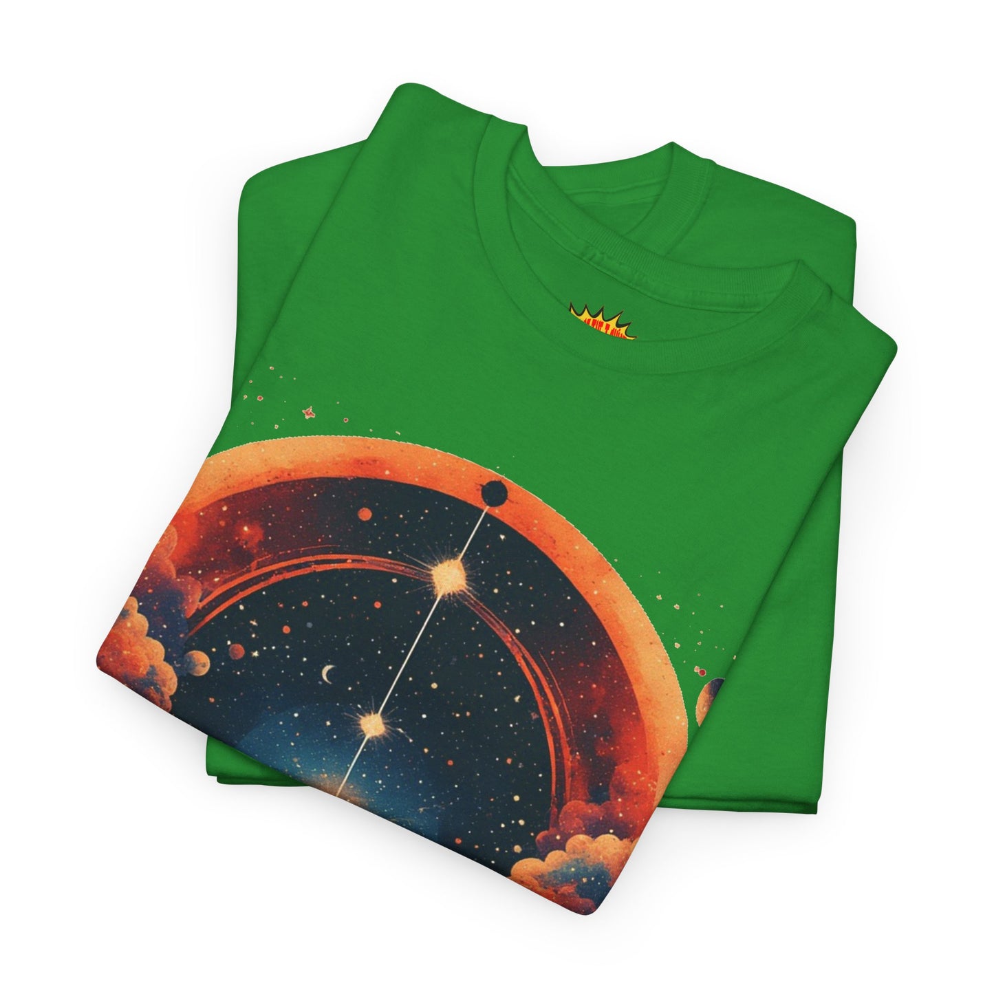 Round Galaxy Graphic Tee Shirt *Multiple Colors*