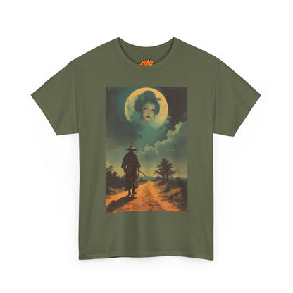 Walking Samurai w/Full Moon Woman T-Shirt