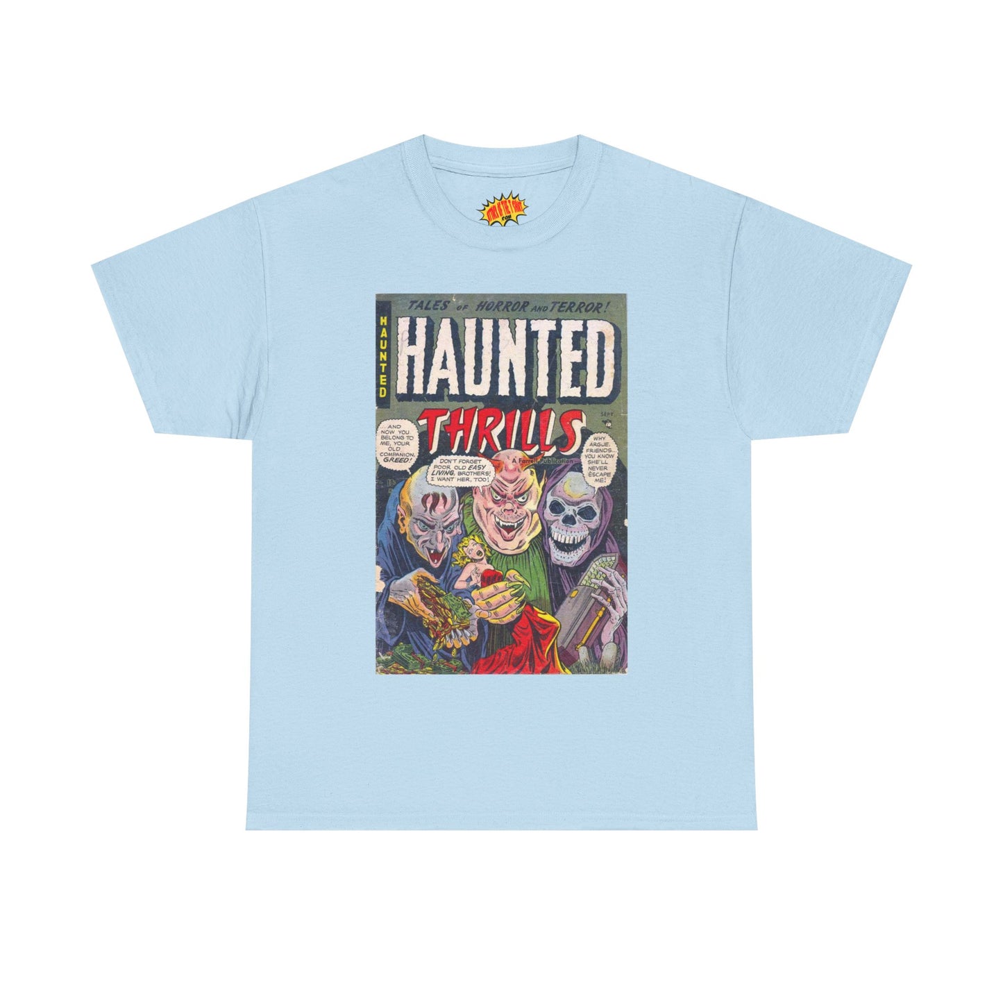 Haunted Thrills September Comic Tee Shirt *Multiple Colors*