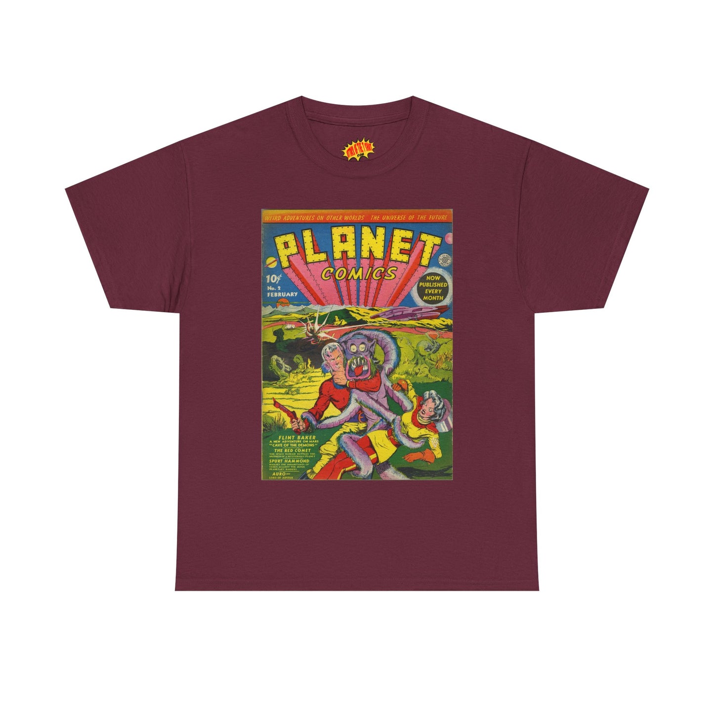 Planet Comics #2 - Heavy Cotton Tee *Dark Colors*