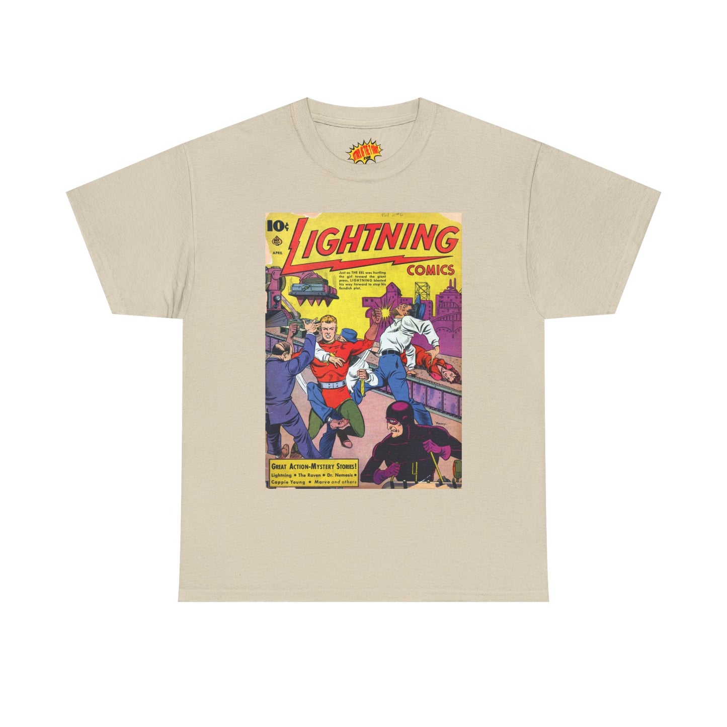 Lightning Comics April Comic Tee Shirt *Multiple Colors*