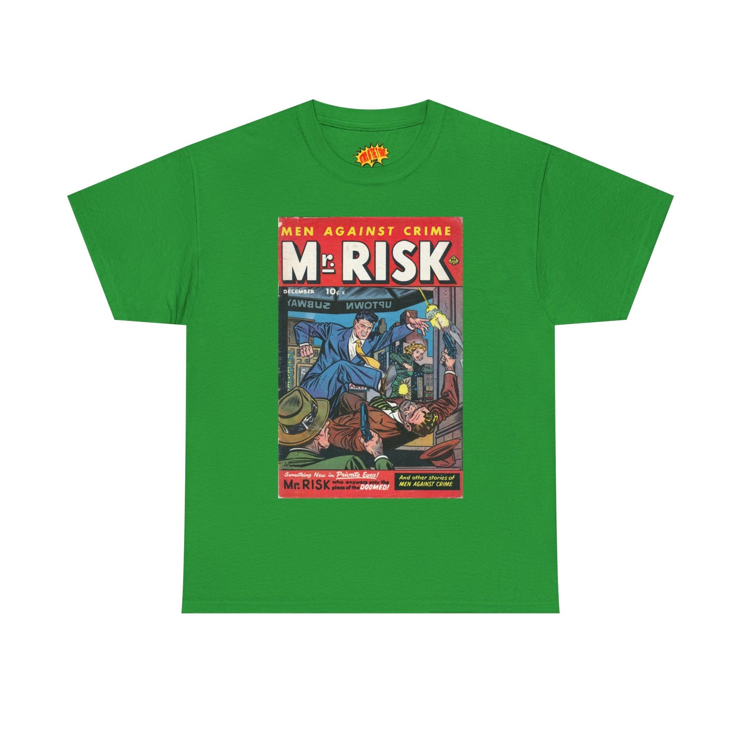 Mr. Risk December Comic Tee Shirt *Multiple Colors*