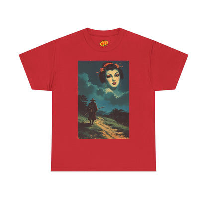Walking Samurai w/Cloud Woman T-Shirt