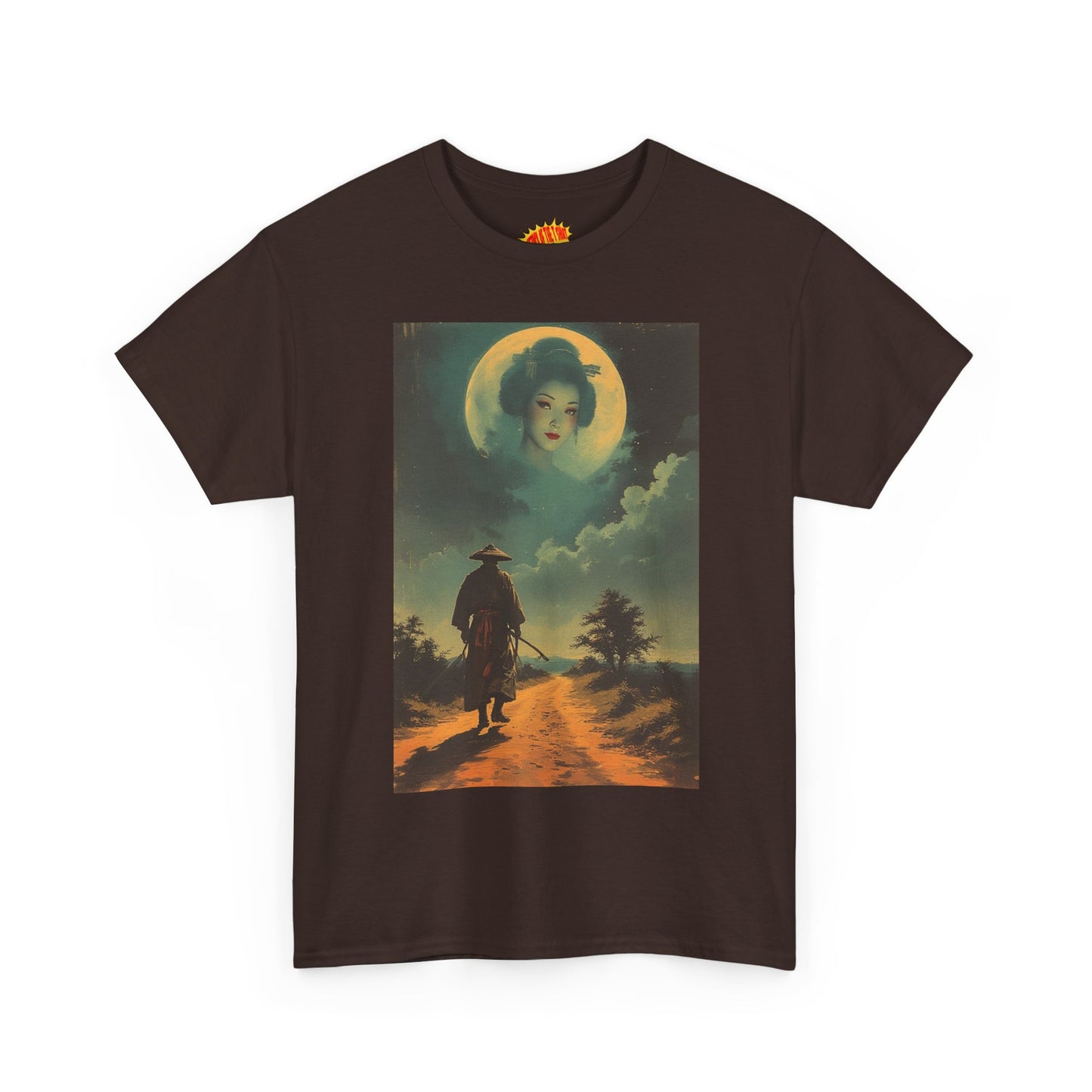 Walking Samurai w/Full Moon Woman T-Shirt *Multiple Colors*