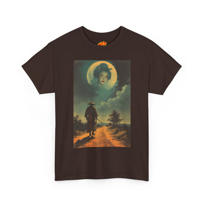 Walking Samurai w/Full Moon Woman T-Shirt
