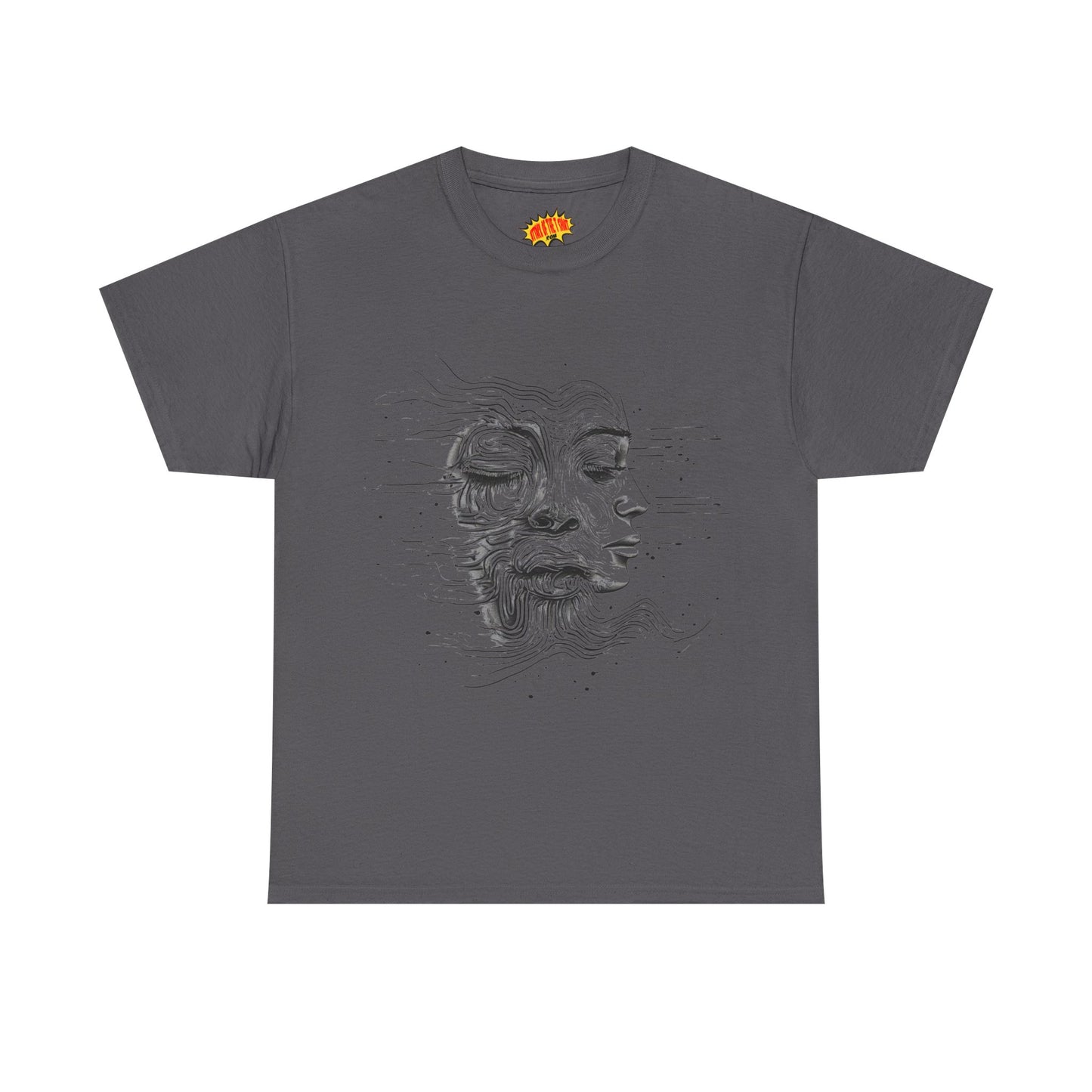 Line Drawing Graphic Art Faces Tee Shirt *Multiple Colors*