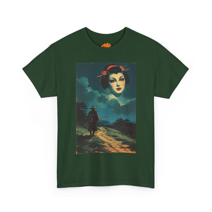 Walking Samurai w/Cloud Woman T-Shirt