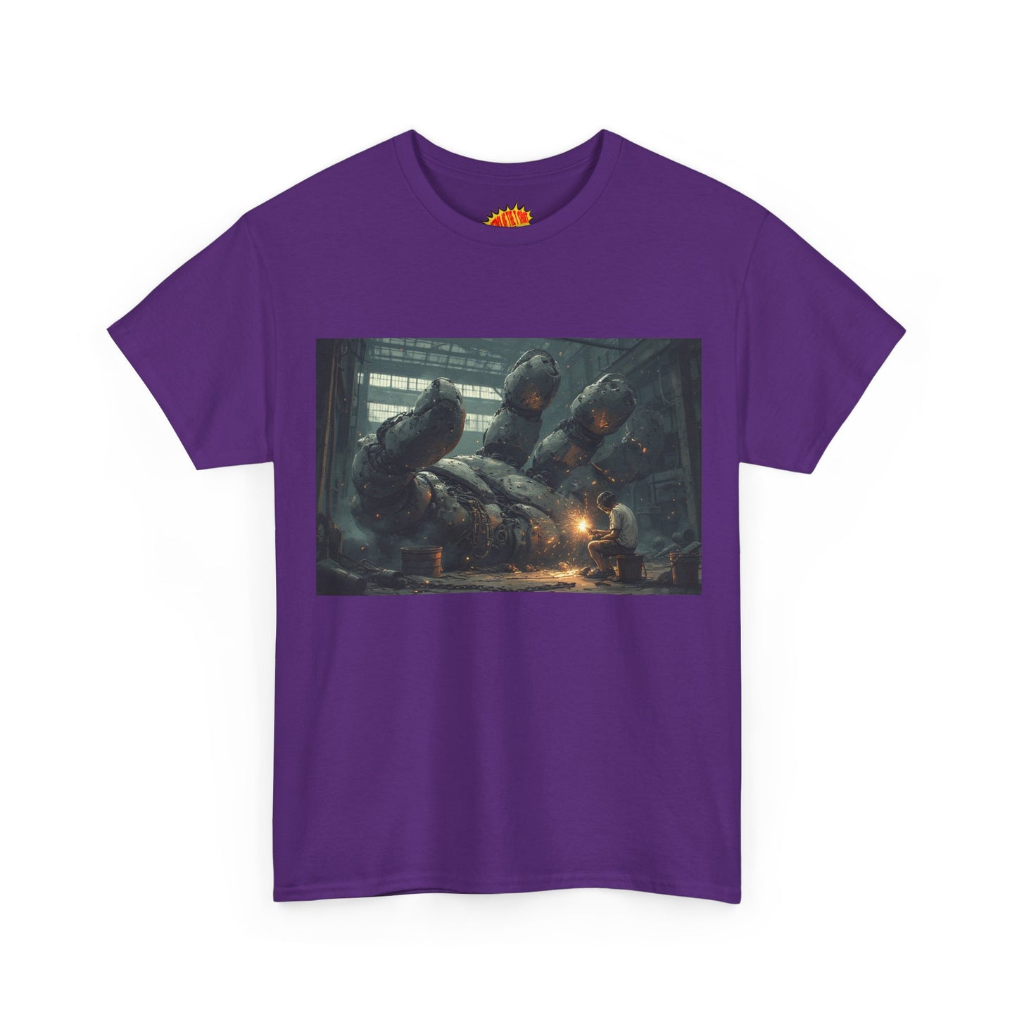 Anime Robot Hand w/Welder Scene T-Shirt *Multiple Colors*