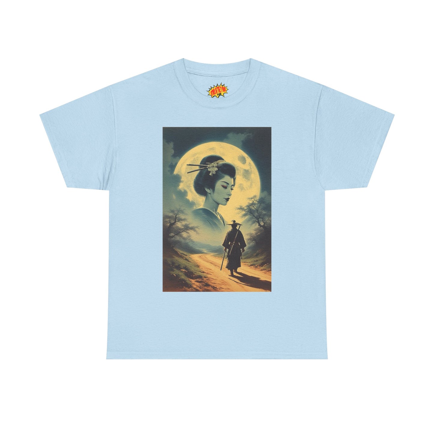 Walking Samurai w/Full Moon Woman T-Shirt *Multiple Colors*