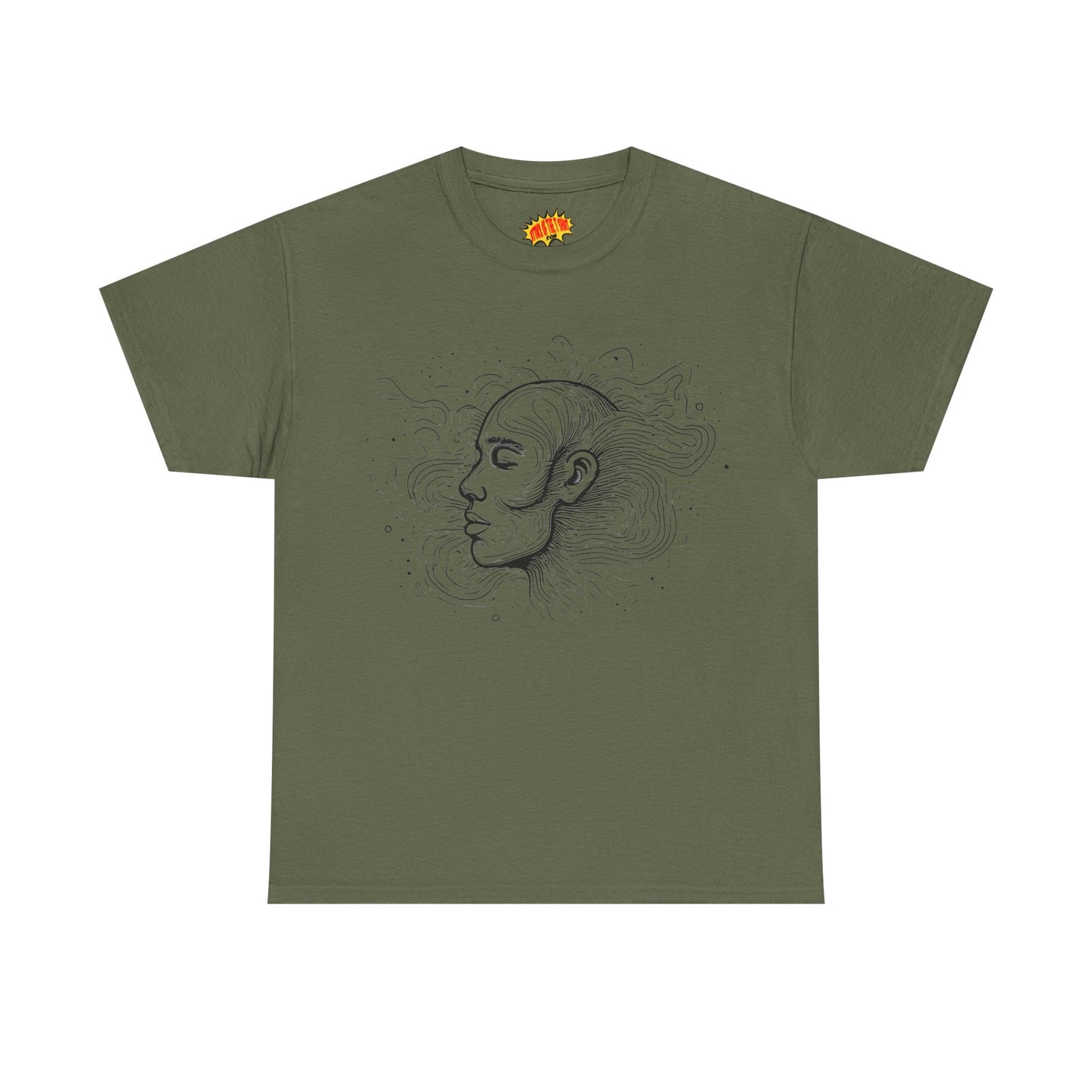 Line Drawing Graphic Art Face Tee Shirt *Multiple Colors*