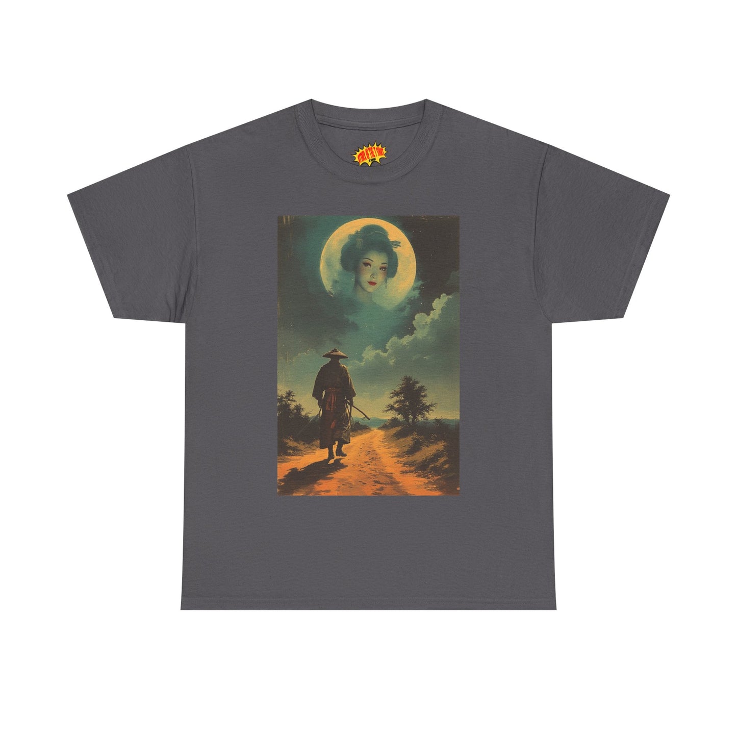 Walking Samurai w/Full Moon Woman T-Shirt *Multiple Colors*