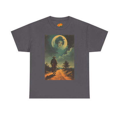 Walking Samurai w/Full Moon Woman T-Shirt