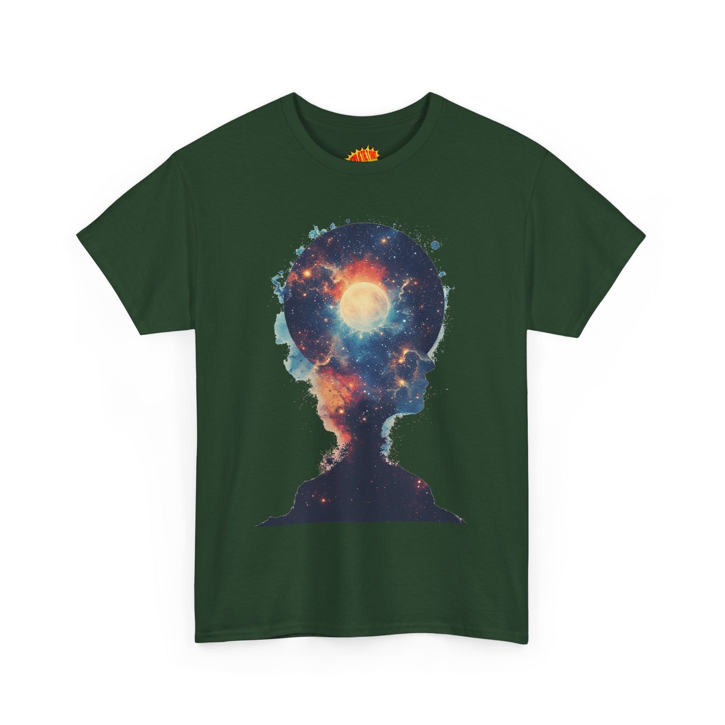 Abstract Galaxy Nebula Art w/Face Graphic Tee Shirt *Multiple Colors*