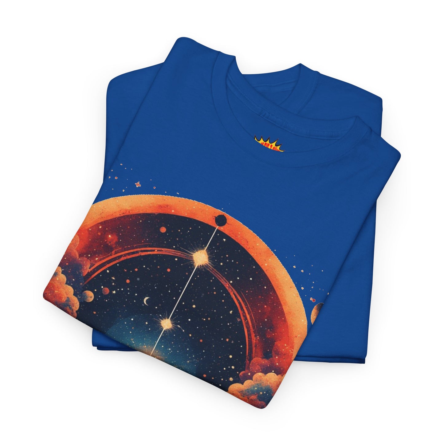 Round Galaxy Graphic Tee Shirt *Multiple Colors*