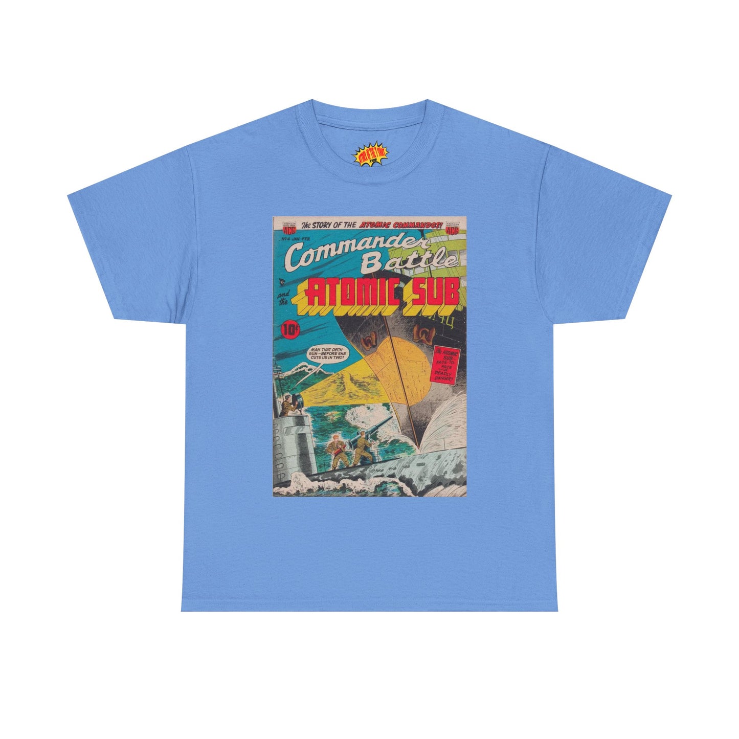 Commander Battle Atomic Sub No. 4 Comic Tee Shirt *Multiple Colors*
