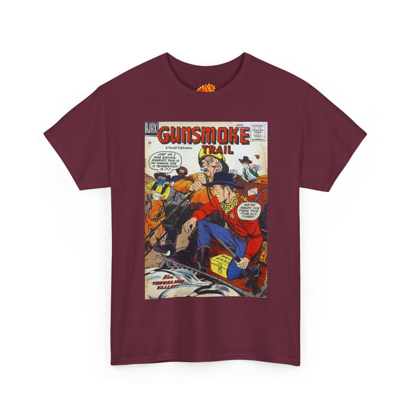 Gunsmoke Trail June Comic Tee Shirt *Multiple Colors*