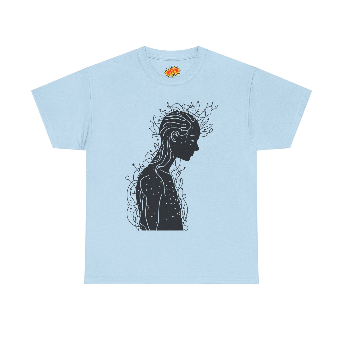 Human Silhouette Line Drawing Graphic Art Tee Shirt *Multiple Colors*