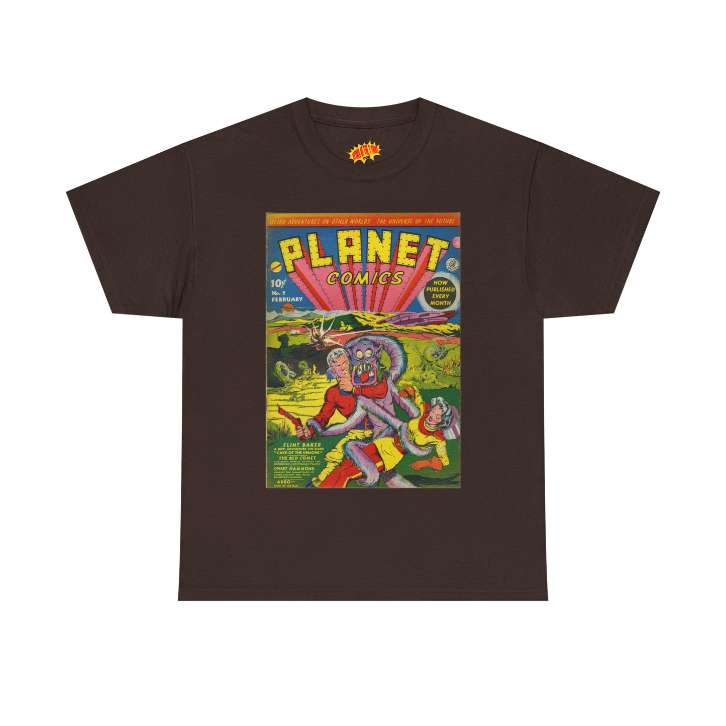 Planet Comics #2 - Heavy Cotton Tee *Dark Colors*