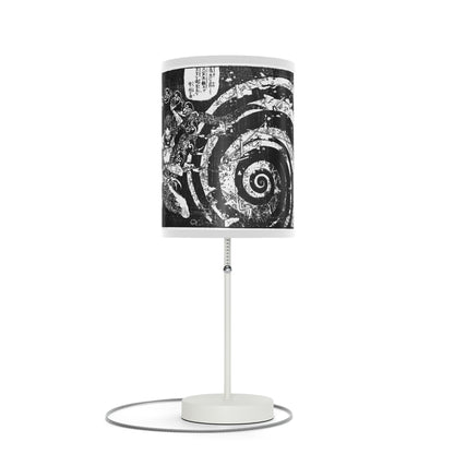 Destruction by Hokusai Japanese Woodcut Lamp