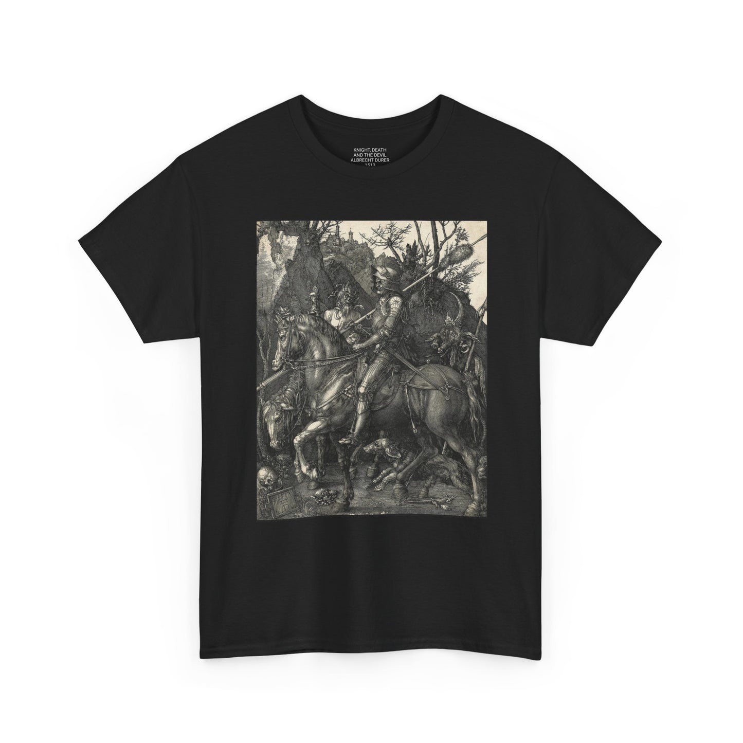 Knight. Death and the Devil - Albrecht Durer. Heavy Cotton Tee Many Colors/Sizes