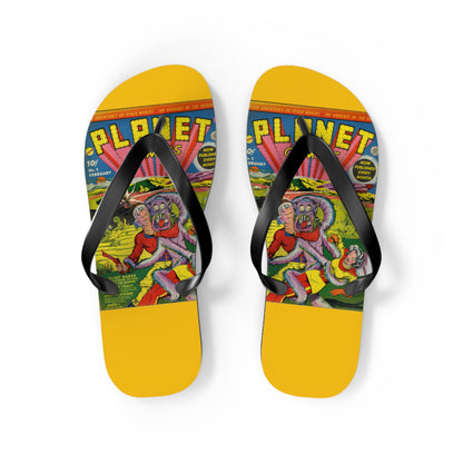 Planet Comics #2 Flip Flops Yellow *Multiple Sizes Available*